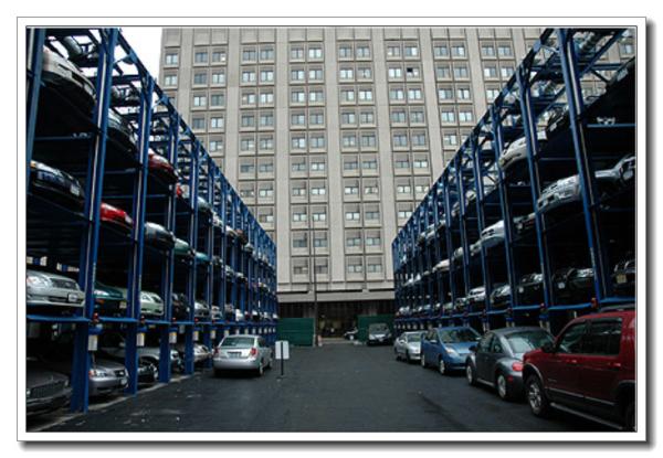 3 Levels Stacker Multilevel Parking System Automatic Vertical Stacker Car