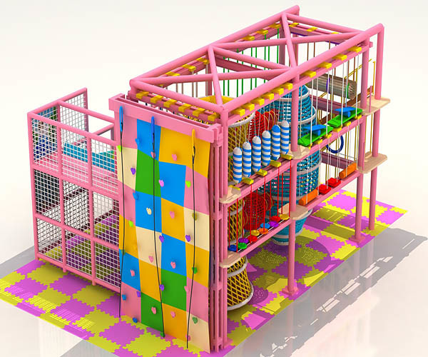 Lanyard Indoor Aerial Obstacle Course , High Level Playground Climbing Rope