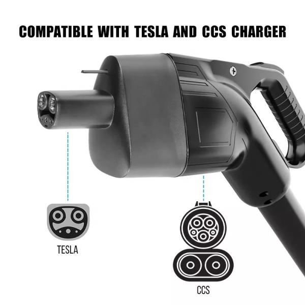 Quality 175KW CCS1 Adapter Supercharger Replacement For Tesla Model S/X/3/Y IP55 CCS Combo 1 To TPC Charging Adapter for sale