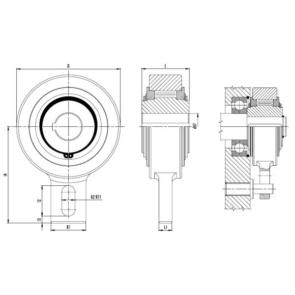 GV 40 Backstop Clutch One Direction Cam Clutch Roller Bearing