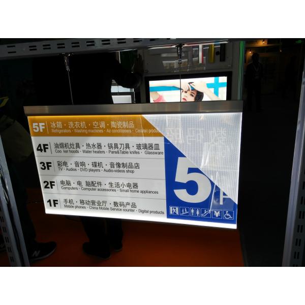 NEW pure edge lighting edge light acrylic sign holders hanging double sides light box,ceiling acrylic sign