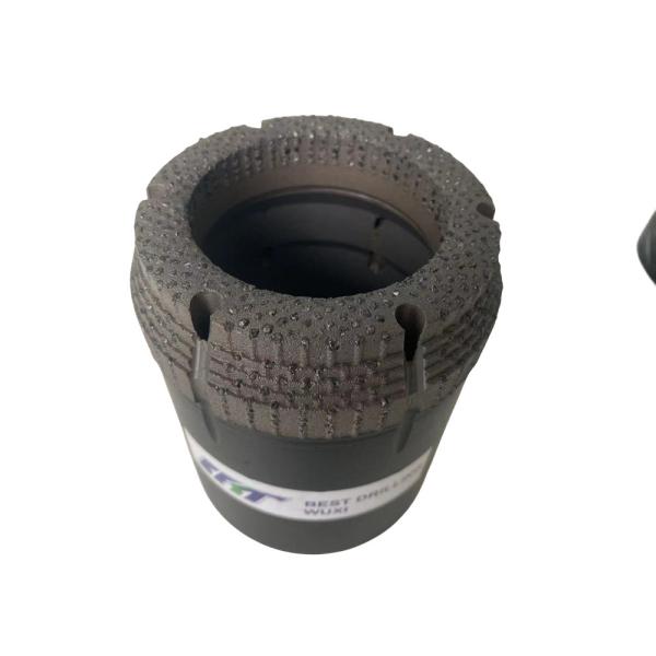 Quality Surface Set Natural Diamond Core Bit Set With Flat Semi Round Round Bit Crown Profiling for sale