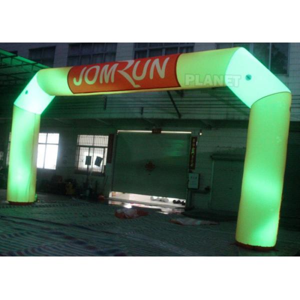 Custom Advertising LED Inflatable Start Finish Arch For Event