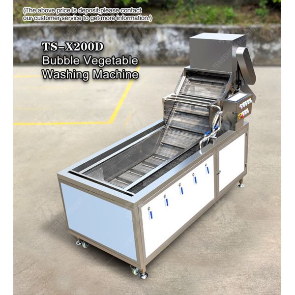 2.6KW Multi-functional fruit and vegetable bubble cleaning machine vegetable food cleaning equipment