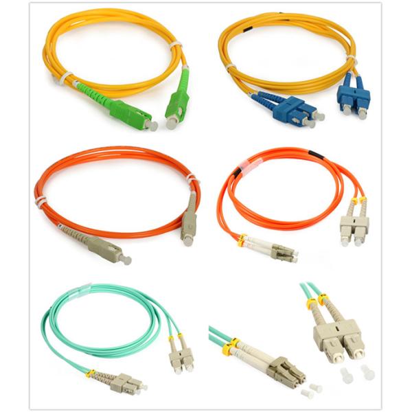 LC Duplex Multimode Fiber Optic Patch Cord with 3.0 fiber optic cable