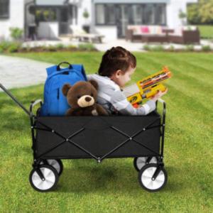 Wholesale Outdoor Foldable Wagon Cart 105cm Folding Wagon Heavy Duty For Garden Tool Set from china suppliers