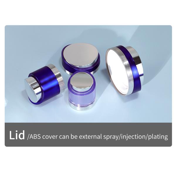 Custom Skincare Bottles Packaging Containers For Cosmetics Screen Printing Acrylic MS Cylinder