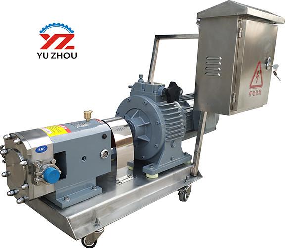 Quality High Efficiency Sanitary Lobe Pump With Variable Frequency Converter for sale