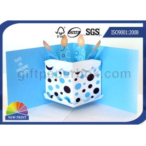 Wholesale Pop Up Birthday Cake Custom Greeting Cards , Printable Greeting Cards from china suppliers