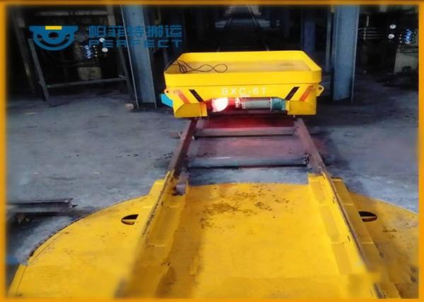 Quality Pallet Electric Bogie 360 Degree Material Handling Turntable Running On Rail for sale