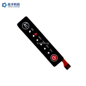 Polyester LED Membrane Switch , Flexible Circuit Custom Membrane Keypad