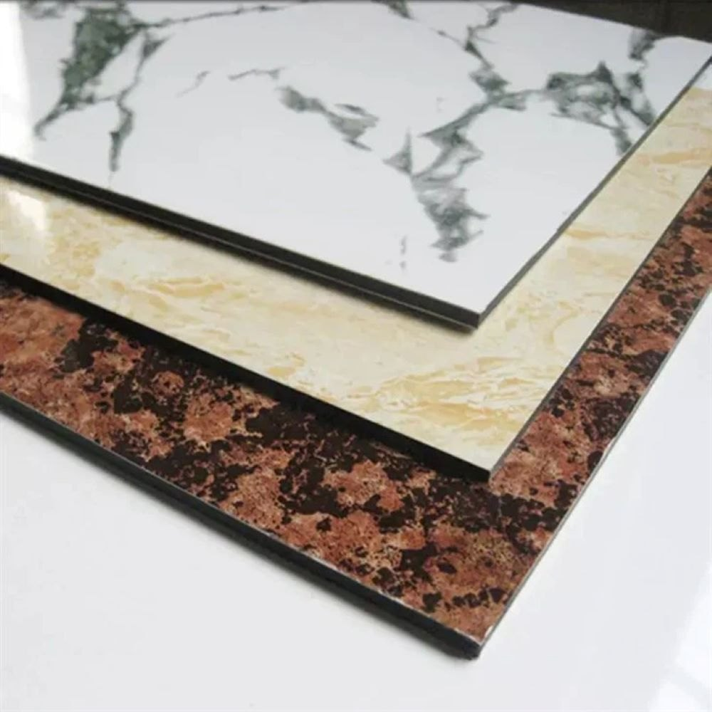 Terrazzo Advertising Scratch-Resistant Advertising Marble Aluminum Composite Panel Alucobond Aluminium Sheet