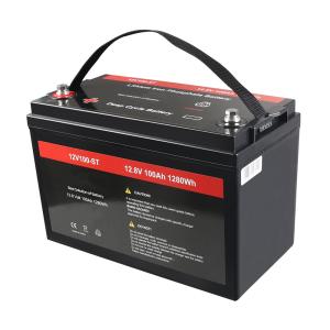 China BMS 100ah 12v Lifepo4 Battery 1280wh 12.8v Rechargeable Lithium Ion Battery on sale