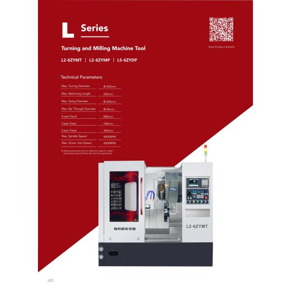 Horizontal Metal CNC Turning And Milling Machine Live Tool And Normal Turret