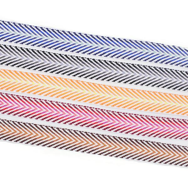Multi Color Cotton Jacquard 4cm Cotton Webbing Tape