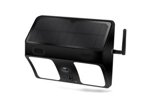 Pir Floodlight Solar Powered Hidden Camera With PIR Motion Detection 2MP WiFi IP Camcorder