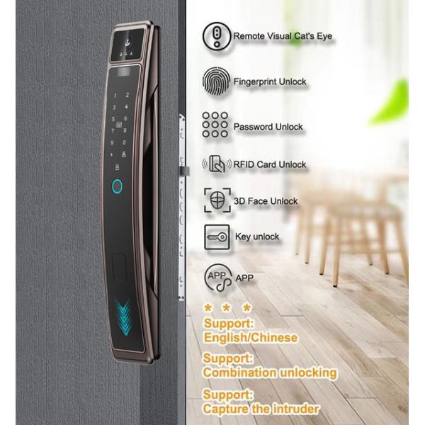 Fingerprint Smart Door Lock Face Recognition Remotely Captures Cat'S Eye Lock