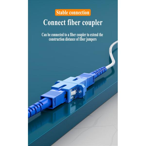 Drop Cable Patch Cord LC SC FC ST DIN UPC/APC SM 9/125 Duplex G652D Fiber 3m To 1000m