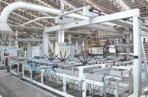 Wholesale Automatic Loading And Unloading Machine Conveying Line for Wood / Cement Fiberboard from china suppliers
