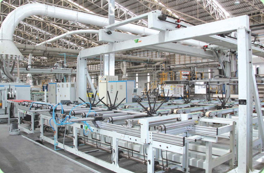 Automatic Loading And Unloading Machine Conveying Line for Wood / Cement Fiberboard