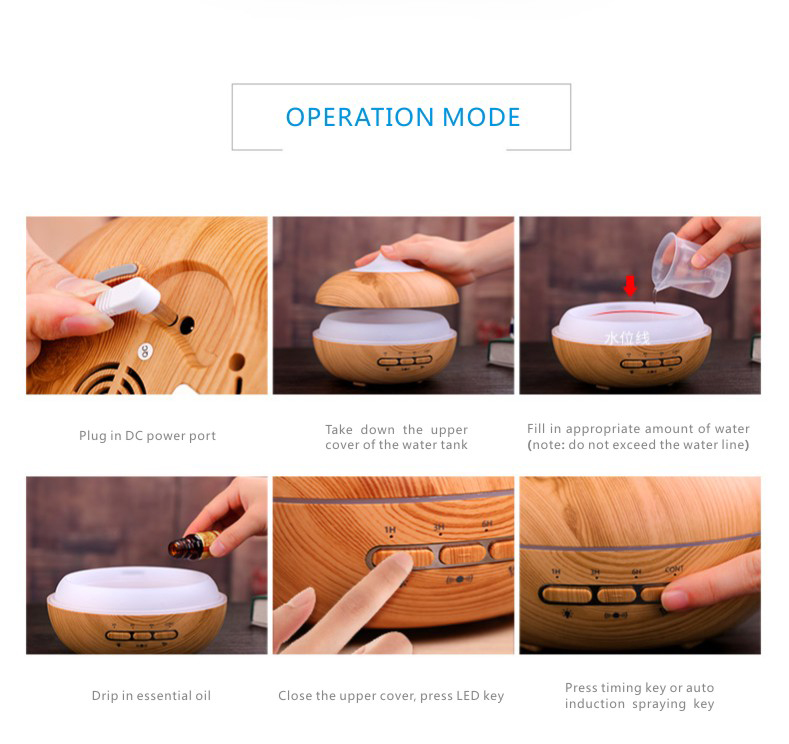 300ml Intelligent Sensor Ultrasonic Essential Oil Diffuser For Refreshing Air