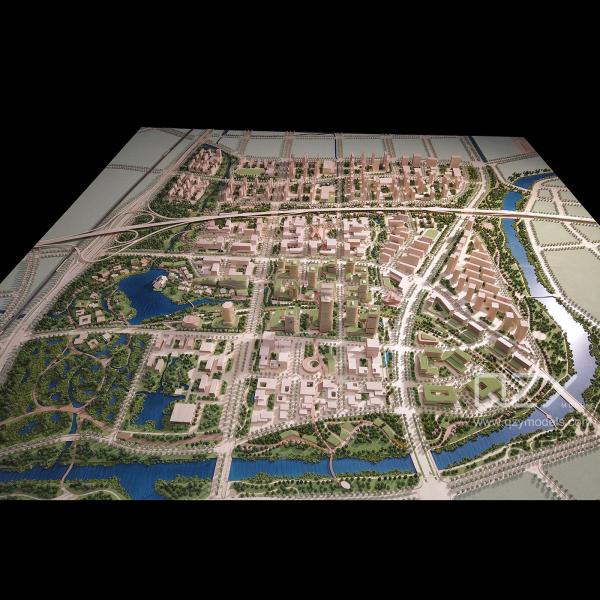 UPDIS 1/1000 Jingzhou Urban Design Concept model