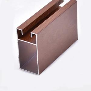 China Customized Cabinet Door Aluminum Alloy Frame Profile Anodizing Powder Coating Surface on sale