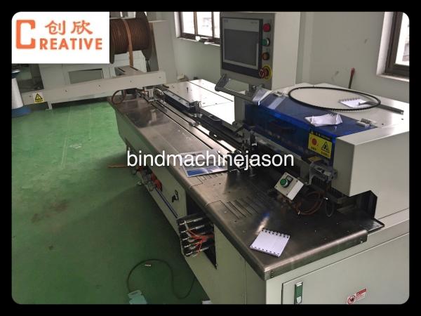 Quality Wire o bind and punch inline machine PWB580 for notebook and calendar for sale
