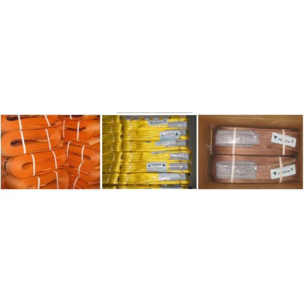 Lightweight Polyester Lifting Slings Safety Protection Sleeve Attached