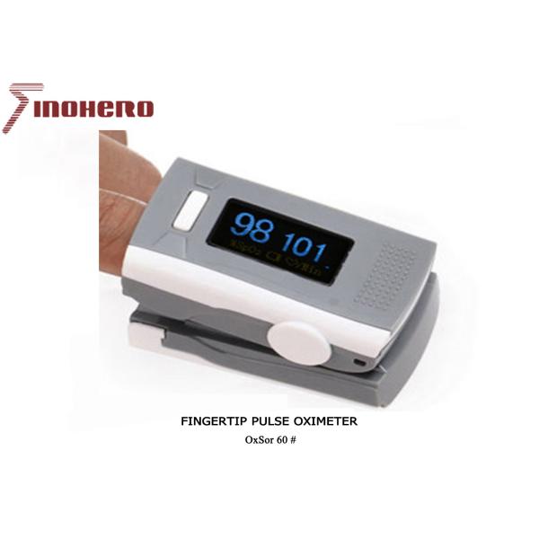 Medical Patient Monitoring System Diagnostic Frigertip Pluse Oximeter With Battery