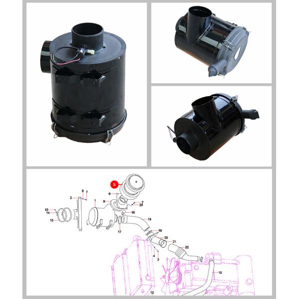 MO919 B222100000545 Excavator Filter Black Rust Resistant