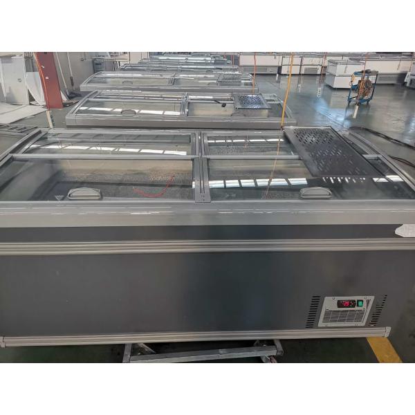 Straight - cooling automatic frost refrigerating frozen preservation horizontal island cabinet