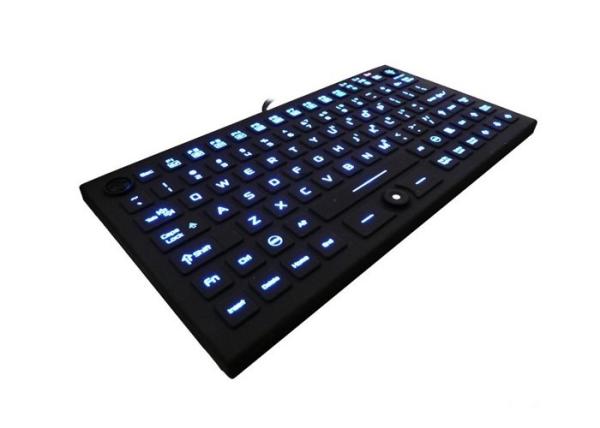 Quality Waterproof Backlit Usb Keyboard With Mouse , Silicone Rubber Illuminated Keyboard for sale