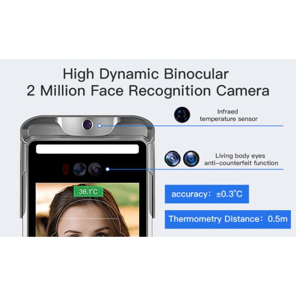 IPS HD Contactless Facial Recognition Temperature Scanner Night Vision