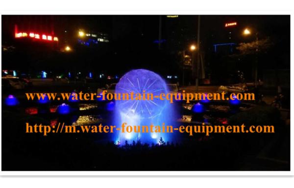 Quality Crystal Ball Fountain With Atomizer RGB LED Light Has Misting And Colorful for sale