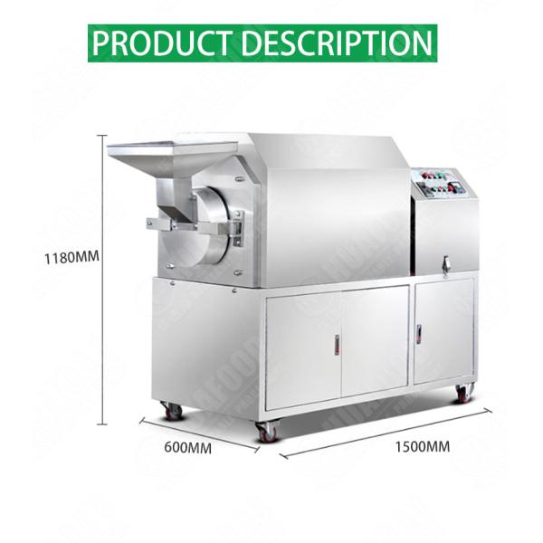 Best Barley Grain Flour Soy Soya Cacao Cocoa Beans Drum Industrial Peanut Other Nuts Roaster Processing Frying Roasting Machine