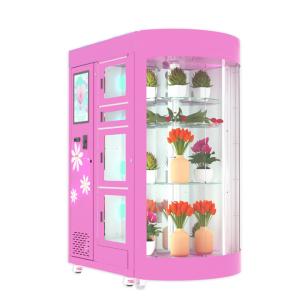China Refrigerated Display Case Flower Vending Locker With Refrigerator Cooler Fridge on sale