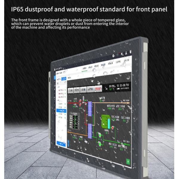 17 Inch Capacitive Resistive Touch Screen Industrial Monitor IP65 Waterproof Dustproof