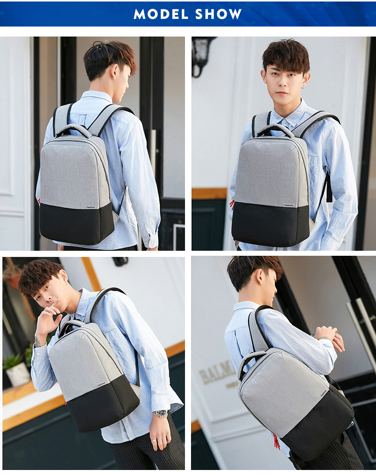 ISO9001 15L Oxford Waterproof School Computer Bag With USB