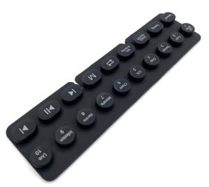 Waterproof Silicone Rubber Keyboard For Bluetooth Music Speaker