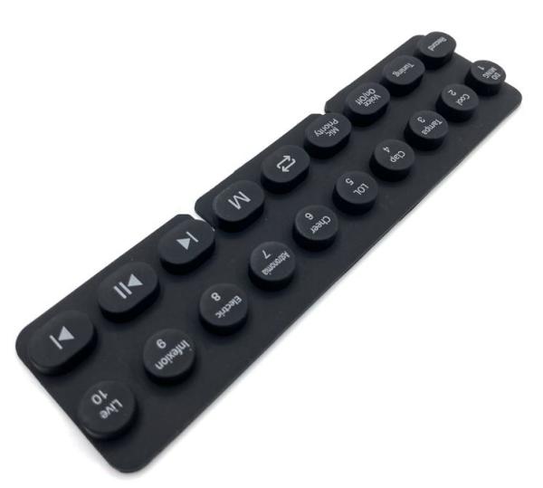 Quality Waterproof Silicone Rubber Keyboard For Bluetooth Music Speaker for sale