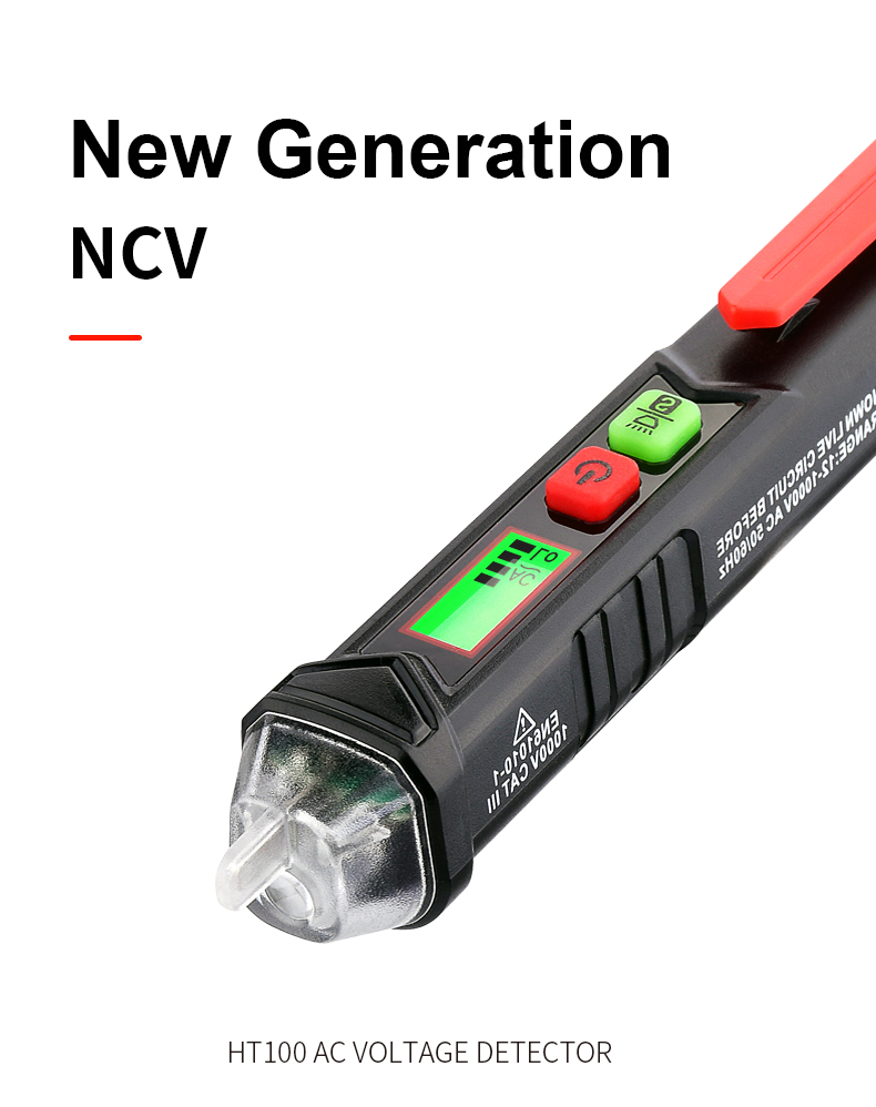 1000V Pen Type Voltage Tester , Adjustable Non Contact Voltage Tester