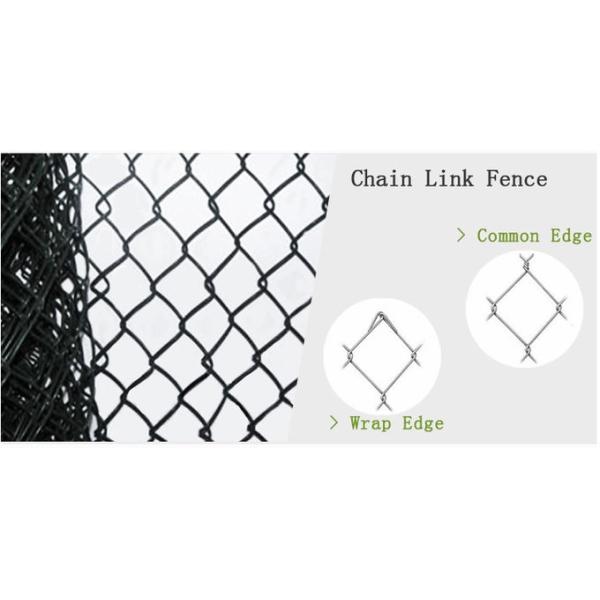Vegetable Garden Chain Link Panels Regular Standard Temporary Fence PVC Coated / Galvanized