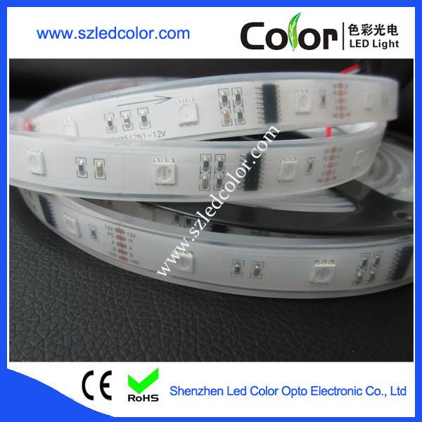 Quality IP67 waterproof dmx control dc12v 30led dmx led strip for sale