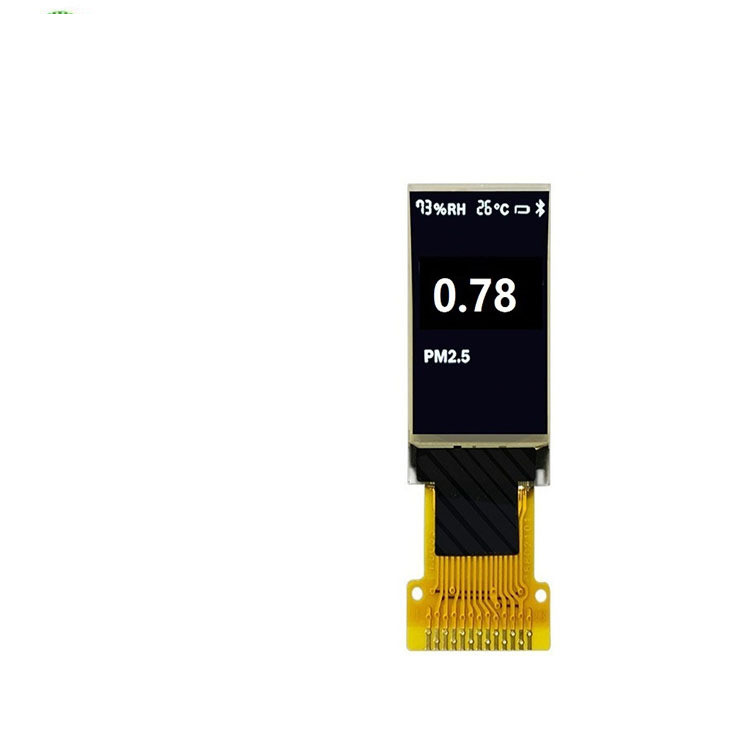 0.78 Inch PMOLED Display, 80x128 Resolution , 13 Pins 4 Wire SPI Interface, SH1107 IC Driving