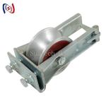 20KN Transmission Line Earth Wire Grounding Conductor Stringing Pulley Block