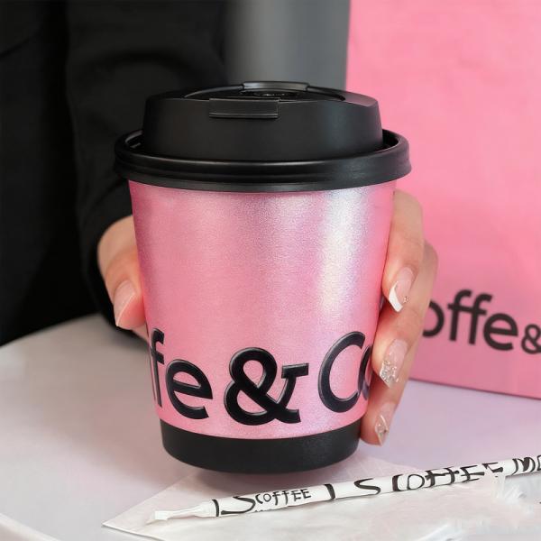 Biodegradable disposable coffee paper cup wholesale customized printing logo