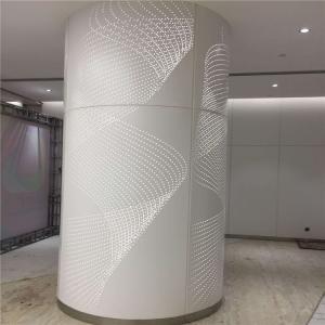 Silver Plain Pattern Aluminium Column Cladding Panel 1.5mm-3mm