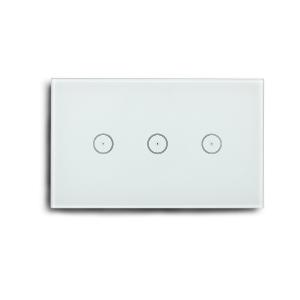 China US Standard 3 Gang Smart Touch Light Switch Compatible With Alexa Google Assistant on sale