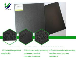 Column Point Rough Surface HDPE Textured Geomembrane Anti Slip Anti Seepage